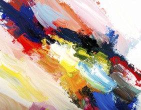 A painterly brush strokes print combining texture, energy, and abstract art, designed for creative