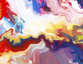 Colorfully painted background with vivid brush strokes and abstract design, symbolizing creativity,