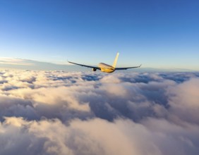 A breathtaking airplane sunset wall art print symbolizing travel, freedom, and modern