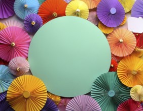 Abstract colorful background. with colorful elements, AI generated