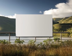 Empty paper template copy space for mockup and display design, AI generated