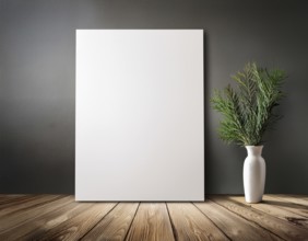 Empty paper template copy space for mockup and display design, AI generated