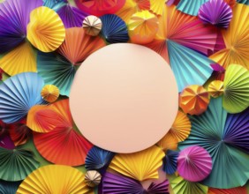 Abstract colorful background. with colorful elements, AI generated