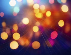Blurred Abstract Background with Bokeh Lights. Abstract Modern Particle Wallpaper, AI generated