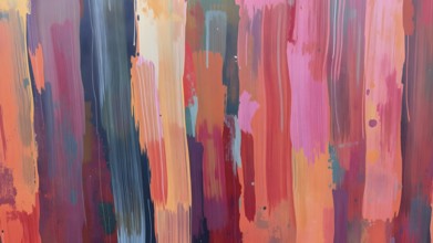 An energetic brush stroke abstract design bursting with colors, ideal for creative interiors and