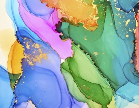 Colorfully painted background with vivid brush strokes and abstract design, symbolizing creativity,