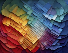 Abstract colorful background. with colorful elements, AI generated