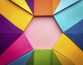 Abstract colorful background. with colorful elements, AI generated
