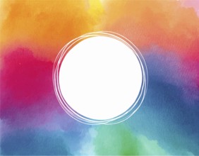 Colourful watercolour abstract background design, AI generated