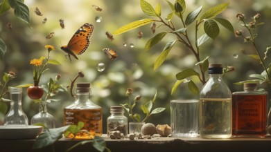 Molecular biology concepts. Biology science. AI generated image, ai