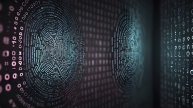 Abstract cyber security image symbolizing encrypted protection, data safety, digital defense, and