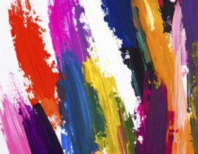 A painterly brush strokes print combining texture, energy, and abstract art, designed for creative