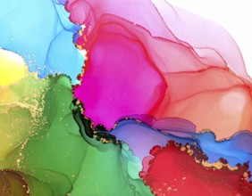 Colorfully painted background with vivid brush strokes and abstract design, symbolizing creativity,