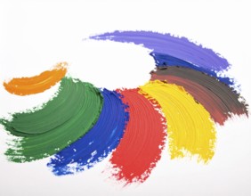 A striking brush strokes background combining painterly textures and expressive design, perfect for
