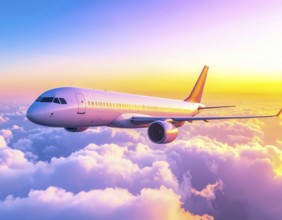 A breathtaking airplane sunset wall art print symbolizing travel, freedom, and modern