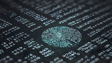 Abstract cyber security image symbolizing encrypted protection, data safety, digital defense, and