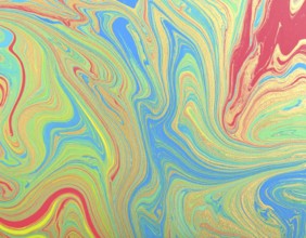 Colorfully painted background with vivid brush strokes and abstract design, symbolizing creativity,