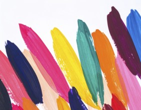 A painterly brush strokes print combining texture, energy, and abstract art, designed for creative