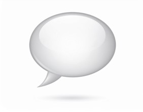 Speech bubble concept image symbolizing communication, dialogue, conversation, chat messages, and