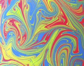 Colorfully painted background with vivid brush strokes and abstract design, symbolizing creativity,