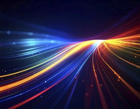 Abstract cyber grid wall art design with glowing digital lines, futuristic network visualization,
