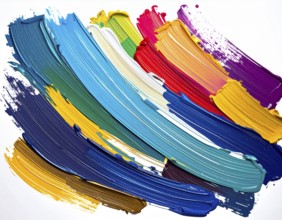 A painterly brush strokes print combining texture, energy, and abstract art, designed for creative