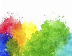 Minimalist watercolor splash poster on white background, an artistic modern décor print for homes,