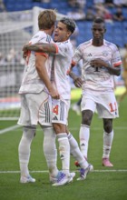 Goal celebration Harry Kane FC Bayern Munich FCB (09) Gesture Gesture Football Luis Diaz FC Bayern