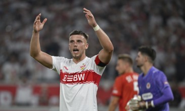 Ermedin Demirovic VfB Stuttgart (09) disappointed Gesture Gesture Football Bundesliga, MHPArena,
