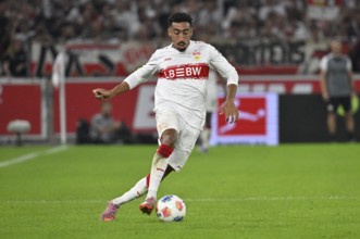 Tiago Tomas VfB Stuttgart (08) Action on the ball Football Bundesliga, MHPArena, MHP Arena