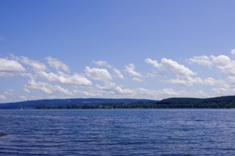Lake Constance, cloudy sky, summer, Baden-Württemberg, Germany