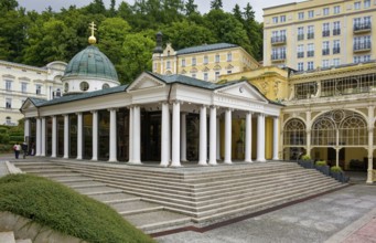 Pavilion of the Cross Spring, healing spring, spa park, spa in the Imperial Forest, health,