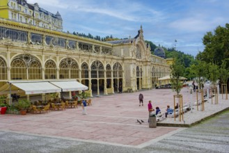 Colonnade of the Cross Spring, spa park, spa in the Imperial Forest, healing spring, health,