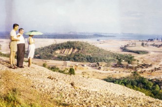 Land being cleared and levelled for industrial development, Jurong, Singapore, south east Asia 1963