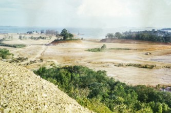 Land being cleared and levelled for industrial development, Jurong, Singapore, south east Asia 1963