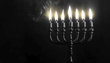 Black Hanukkah Menorah: A Powerful Religious Symbol Of Judaism, Perfect For Celebrating The