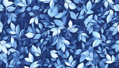 Elegant Floral Water Leaf Pattern For Fabric, Wallpaper, Print, Cover, And Invitation Designs. Full