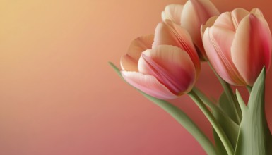 Realistic Tulips For Celebrating International Women'S Day: A Versatile Template For Posters,