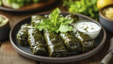 Mouthwatering Dolma Sarma: Stuffed Grape Leaves And Rice With White Yogurt Sauce - A Taste Of