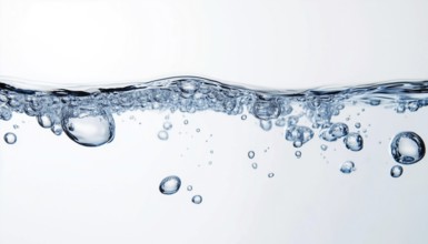 Captivating Photographs Of Large Air Bubbles Or Soda Rising To Water'S Surface. Carbonated
