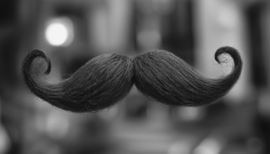 Artistic Rendering Of A Mustache In Hand-Drawn Style. Unique And Quirky Illustration Of Facial