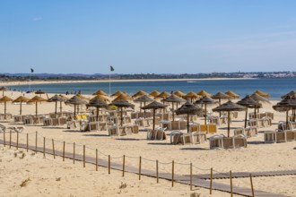 The beach Praia de São Roque, east of Lagos city centre, quite empty, off-season, in the west of