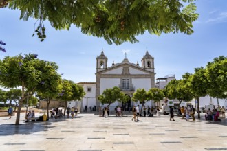 The historic centre of Lagos, Praça Infante D. Henrique square, at the Igreja de Santa Maria de