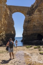 Beaches on the rocky coast of Ponta da Piedade, rugged coastal landscape, right next to Lagos town