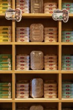 Comur sardines and other tinned fish products, popular souvenir from Portugal, flagship store, in