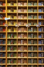 Comur sardines and other tinned fish products, popular souvenir from Portugal, flagship store, in