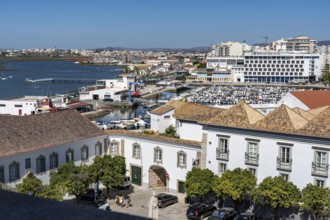 View over the roofs of the Paço Episcopal de Faro, the historic residence of the Bishop of the