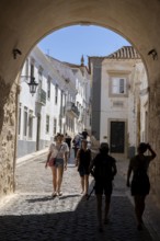 Faro, Old Town Lane, R. do Municipio, Algarve, Portugal