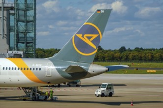Düsseldorf, North Rhine-Westphalia, Germany - Düsseldorf Airport, Condor airline aircraft at the