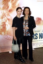 Paula Beer and Barbara Auer at the Berlin premiere of Miroirs No 3 at the Filmtheater am